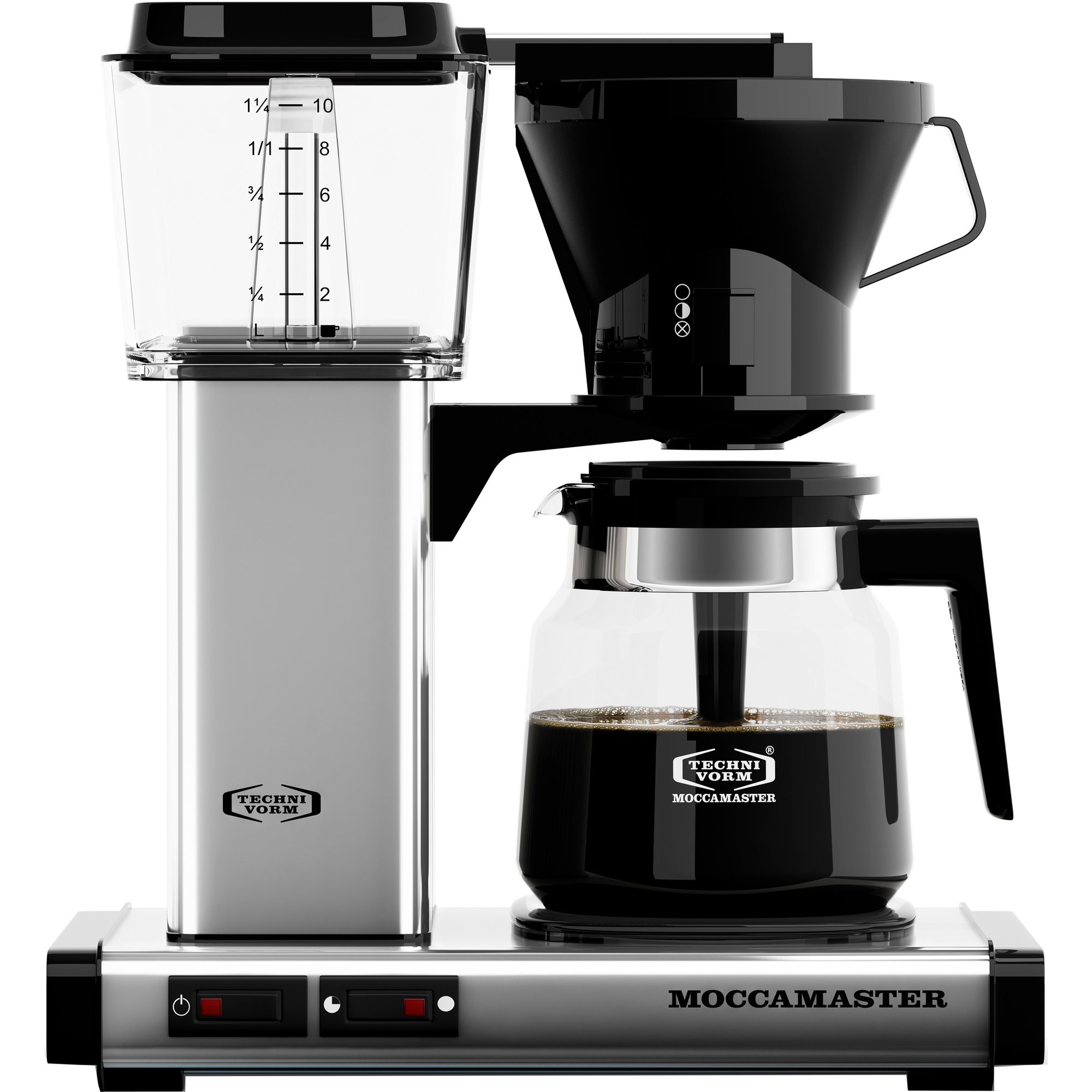 Moccamaster Manual Kaffemaskine, Poleret Sølv