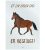 Citatplakat Plakat – B2 – Hest’ligt