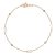 Infinity armbånd i 9 kt. Guld med Kugler – 18 cm