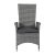 VENTURE DESIGN Padova recliner havestol, m. armlæn og hynde – grå polyester og grå polyrattan