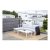 VENTURE DESIGN Salvador sofa havesæt m. hynder og bord – grå polyester og hvid aluminium