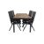 VENTURE DESIGN havesæt, m. Bois bord (200×100) og 6 Break 5:pos. stole – akacie/alu/textilene