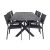 VENTURE DESIGN havesæt, m. Rives bord (200×100) og 6 Copacabana stole, m. armlæn – akacie/alu
